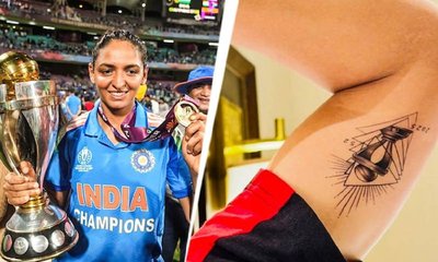 ವಿಶ್ವಕಪ್ ಟ್ಯಾಟೂ ಹಾಕಿಸಿಕೊಂಡ ಹರ್ಮನ್‌ಪ್ರೀತ್‌ ಕೌರ್‌