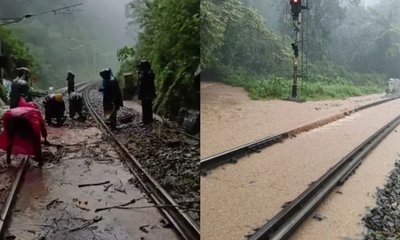 ಹಾಸನದಲ್ಲಿ ಮಳೆ ಆರ್ಭಟ; 15 ಕಡೆ ಭೂಕುಸಿತ, ರೈಲು ಸಂಚಾರ ಸ್ಥಗಿತ