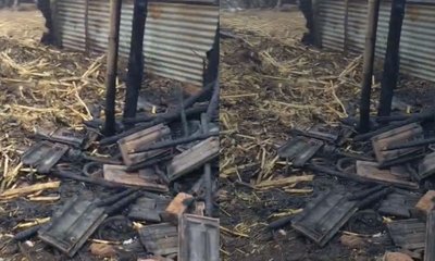 ರಟ್ಟೀಹಳ್ಳಿಯಲ್ಲಿ ದನದ ಕೊಟ್ಟಿಗೆಗೆ ಬೆಂಕಿ; ಜಾನುವಾರು ಸಜೀವ ದಹನ