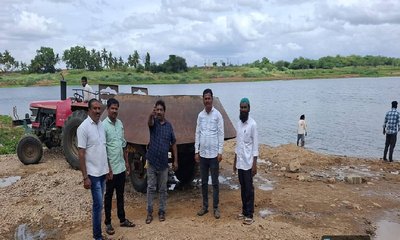 ಗುತ್ತಲ ವ್ಯಾಪ್ತಿಯಲ್ಲಿ ಅಕ್ರಮ ಮರಳು ಅಡ್ಡೆ ಮೇಲೆ ಅಧಿಕಾರಿಗಳ ದಾಳಿ