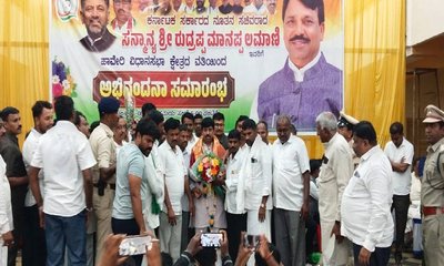 ಹಾವೇರಿ ಜಿಲ್ಲೆಯ ಸಮಗ್ರ ಅಭಿವೃದ್ಧಿಗೆ ಪ್ರಾಮಾಣಿಕ ಸೇವೆ: ರುದ್ರಪ್ಪ ಲಮಾಣಿ
