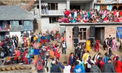 ಮದುವೆ ಸಮಾರಂಭದ ವೇಳೆ ಕುಸಿದ  ಛಾವಣಿ: ವಿಡಿಯೊ ವೈರಲ್