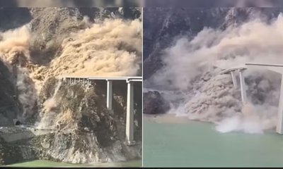 ಚೀನಾದಲ್ಲಿ ಹೊಸದಾಗಿ ನಿರ್ಮಿಸಲಾದ ಹಾಂಗ್ಕಿ ಸೇತುವೆ ಕುಸಿತ