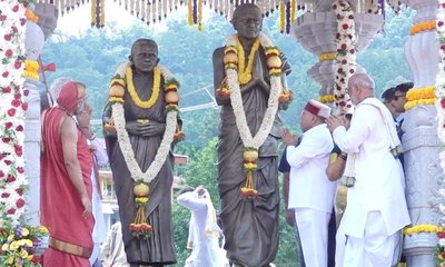 ಹೊರನಾಡಿನಲ್ಲಿ ಡಿ.ಬಿ. ವೆಂಕಟಸುಬ್ಬಾ ಜೋಯಿಸ್ ದಂಪತಿ ಪುತ್ಥಳಿ ಅನಾವರಣ