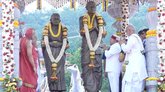 ಹೊರನಾಡಿನಲ್ಲಿ ಡಿ.ಬಿ. ವೆಂಕಟಸುಬ್ಬಾ ಜೋಯಿಸ್ ದಂಪತಿ ಪುತ್ಥಳಿ ಅನಾವರಣ