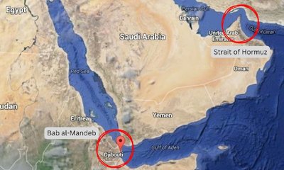 ಹಾರ್ಮೊಜ್‌ ಬಳಿಕ ಮತ್ತೊಂದು ಜಲಸಂಧಿ ಮುಚ್ಚುವುದಾಗಿ ಇರಾನ್‌ ಬೆದರಿಕೆ