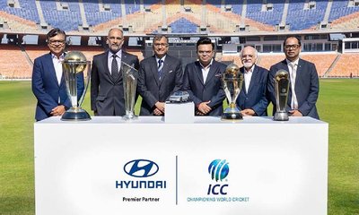 ಐಸಿಸಿ ಕ್ರಿಕೆಟ್ ಟೂರ್ನಿಗಳಿಗೆ ಹ್ಯುಂಡೈ ಮೋಟಾರ್ ಪ್ರೀಮಿಯರ್ ಪಾರ್ಟ್​ನರ್