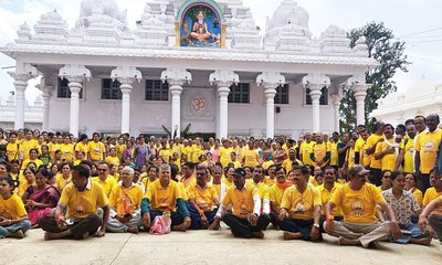ಕೈವಾರದಲ್ಲಿ ಮೈಸೂರಿನ 500ಕ್ಕೂ ಹೆಚ್ಚು ಯೋಗಬಂಧುಗಳು