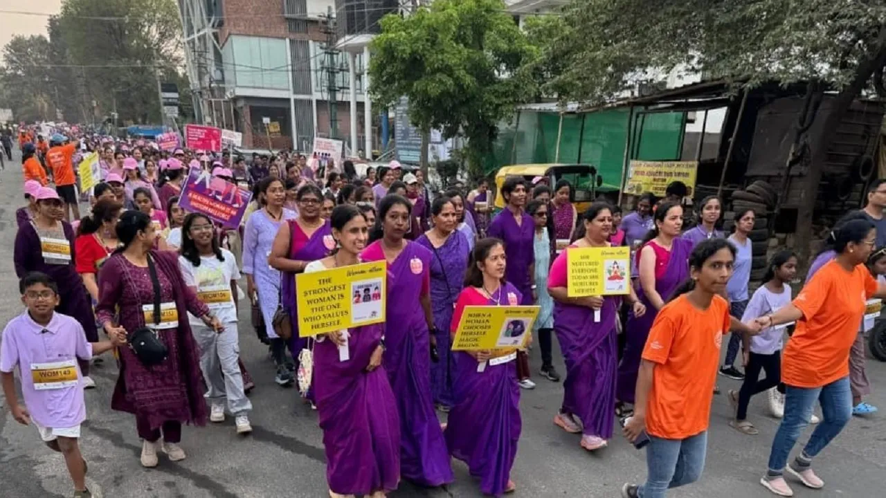 ವಿಶ್ವ ಮಹಿಳಾ ದಿನಾಚರಣೆ ಪ್ರಯುಕ್ತ ಆಯೋಜಿಸಿದ್ದ “ವುಮೆನ್‌-ಆಥಾನ್‌ನಲ್ಲಿ 1,500ಕ್ಕೂ ಹೆಚ್ಚು ಮಹಿಳೆಯರು ಭಾಗಿ