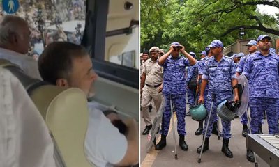 ಜಂತರ್ ಮಂತರ್‌ನಲ್ಲಿ ಇಂಡಿಯಾ ಬ್ಲಾಕ್ ಪ್ರತಿಭಟನಾಕಾರರನ್ನು ತಡೆದ ಪೊಲೀಸರು