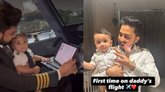 ಪೈಲಟ್ ತಂದೆಯ ವಿಮಾನದಲ್ಲಿ 8 ತಿಂಗಳ ಮಗು ಪಯಣ ಹೇಗಿತ್ತು?