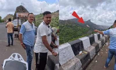 ನಾಗರಿಕ ಪ್ರಜ್ಞೆಯ ಕೊರತೆ: ಮದ್ಯದ ಬಾಟಲ್‌ ರಸ್ತೆಗೆ ಎಸೆದ ವ್ಯಕ್ತಿ