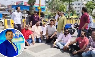 ಬಿಜೆಪಿ ನಾಯಕನಿಗೆ ಕಪಾಳಮೋಕ್ಷ ಮಾಡಿದ ಟ್ರಾಫಿಕ್ ಪೊಲೀಸ್