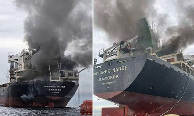 ಗುಜರಾತ್‌ಗೆ ತೆರಳುತ್ತಿದ್ದ ಥಾಯ್ ಸರಕು ಹಡಗಿನ ಮೇಲೆ ದಾಳಿ