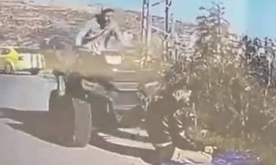 ನಮಾಜ್ ಮಾಡುತ್ತಿದ್ದ ವ್ಯಕ್ತಿ ಮೇಲೆ ವಾಹನ ಹತ್ತಿಸಿದ ಇಸ್ರೇಲ್ ಸೈನಿಕ!