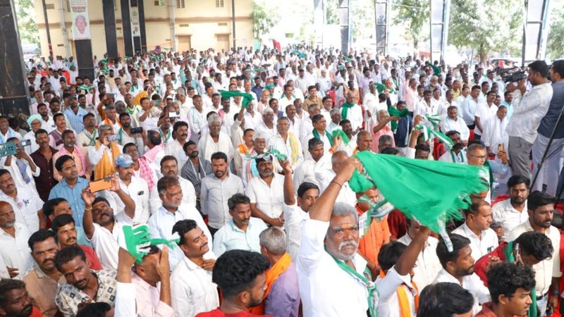 JDS Protest in Sindhanur