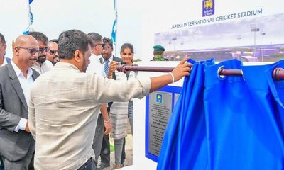 ಜಾಫ್ನಾದಲ್ಲಿ ಮೊದಲ ಅಂತಾರಾಷ್ಟ್ರೀಯ ಕ್ರಿಕೆಟ್ ಕ್ರೀಡಾಂಗಣ ನಿರ್ಮಾಣ