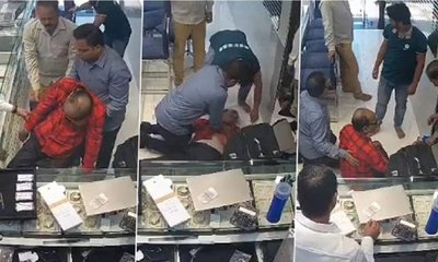 ಹೃದಯಾಘಾತದಿಂದ ಕುಸಿದು ಬಿದ್ದ ವ್ಯಕ್ತಿಯ ರಕ್ಷಣೆ