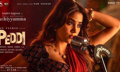 ರಾಮ್ ಚರಣ್ 'ಪೆದ್ದಿ'ಯಲ್ಲಿ ಅಚ್ಚಿಯಮ್ಮನಾಗಿ ಕಾಣಿಸಿಕೊಂಡ ಜಾನ್ವಿ ಕಪೂರ್