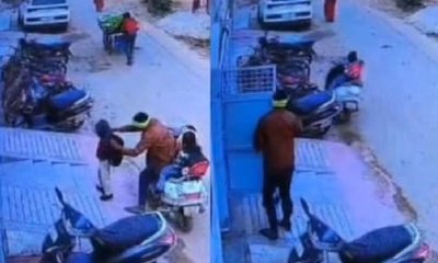 ಸ್ಕೂಟಿ ಎಂಜಿನ್ ಅನ್ನು ಆಕಸ್ಮಿಕವಾಗಿ ವೇಗಗೊಳಿಸಿದ ಬಾಲಕ: ಭಯಾನಕ ವಿಡಿಯೊ