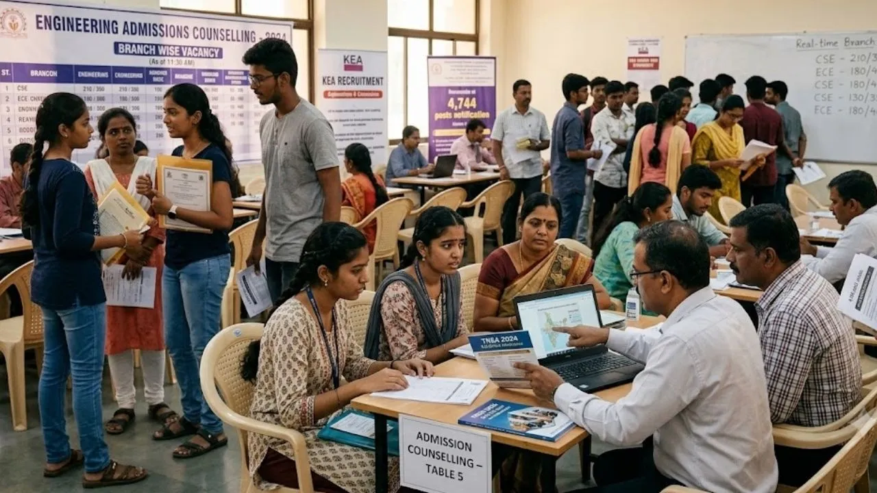 KCET Counselling 2026: ಎಂಜಿನಿಯರಿಂಗ್ ಸೇರಿ ಇತರ ಕೋರ್ಸ್‌ ಪ್ರವೇಶಾತಿ; 3ನೇ ಸುತ್ತಿನ ಸೀಟು ಹಂಚಿಕೆಗೆ ಆಪ್ಷನ್ಸ್ ದಾಖಲಿಸಲು ಲಿಂಕ್ ಬಿಡುಗಡೆ