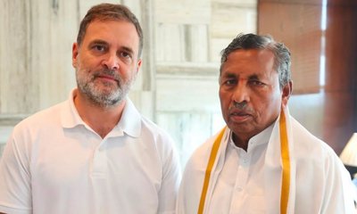 ರಾಹುಲ್‌ ಗಾಂಧಿ ಜತೆ ಚರ್ಚೆ; ರಾಜೀನಾಮೆಯಿಂದ ಹಿಂದೆ ಸರಿದ ಕೆ.ಎಚ್.ಮುನಿಯಪ್ಪ