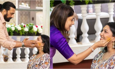 Photos: ಮಗಳು ಸಾನ್ವಿಗೆ ಅರಿಶಿಣ ಹಚ್ಚಿ ಸಂಭ್ರಮಿಸಿದ ಸುದೀಪ್ ದಂಪತಿ