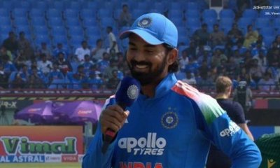 ಎಡಗೈನಲ್ಲಿ ನಾಣ್ಯ ಚಿಮ್ಮುಗೆ ಮಾಡಿ ಟಾಸ್‌ ಗೆದ್ದ ಕೆ.ಎಲ್‌ ರಾಹುಲ್‌