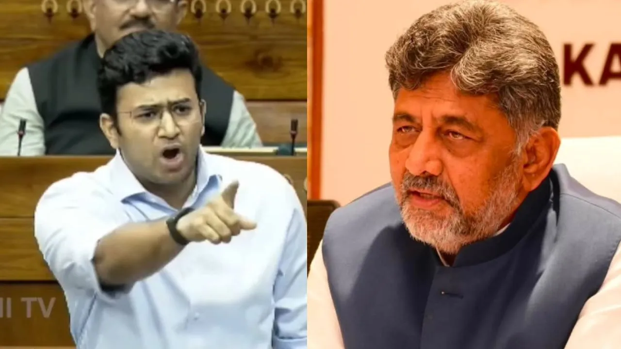 Tejasvi Surya: ಕೆಪಿಎಸ್‌ಸಿ ಹಗರಣಗಳು ನಿಮಗೆ ಕಾಣುತ್ತಿಲ್ಲವೇ?: ಸಿಎಂ ಡಿಕೆಶಿ ವಿರುದ್ಧ ಲೋಕಸಭೆಯಲ್ಲಿ ಸಿಡಿದೆದ್ದ ತೇಜಸ್ವಿ ಸೂರ್ಯ