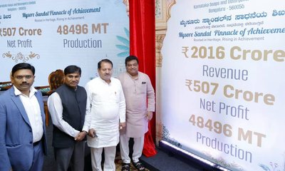507 ಕೋಟಿ ಲಾಭ ಕಂಡ ಕೆಎಸ್‌ಡಿಎಲ್‌, ಮೊದಲ ಬಾರಿ 2,016 ಕೋಟಿ ವಹಿವಾಟು