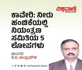 ಕಾವೇರಿ: ನೀರು ಹಂಚಿಕೆಯಲ್ಲಿ ಸಮಿತಿಯ 5 ಲೋಪಗಳು