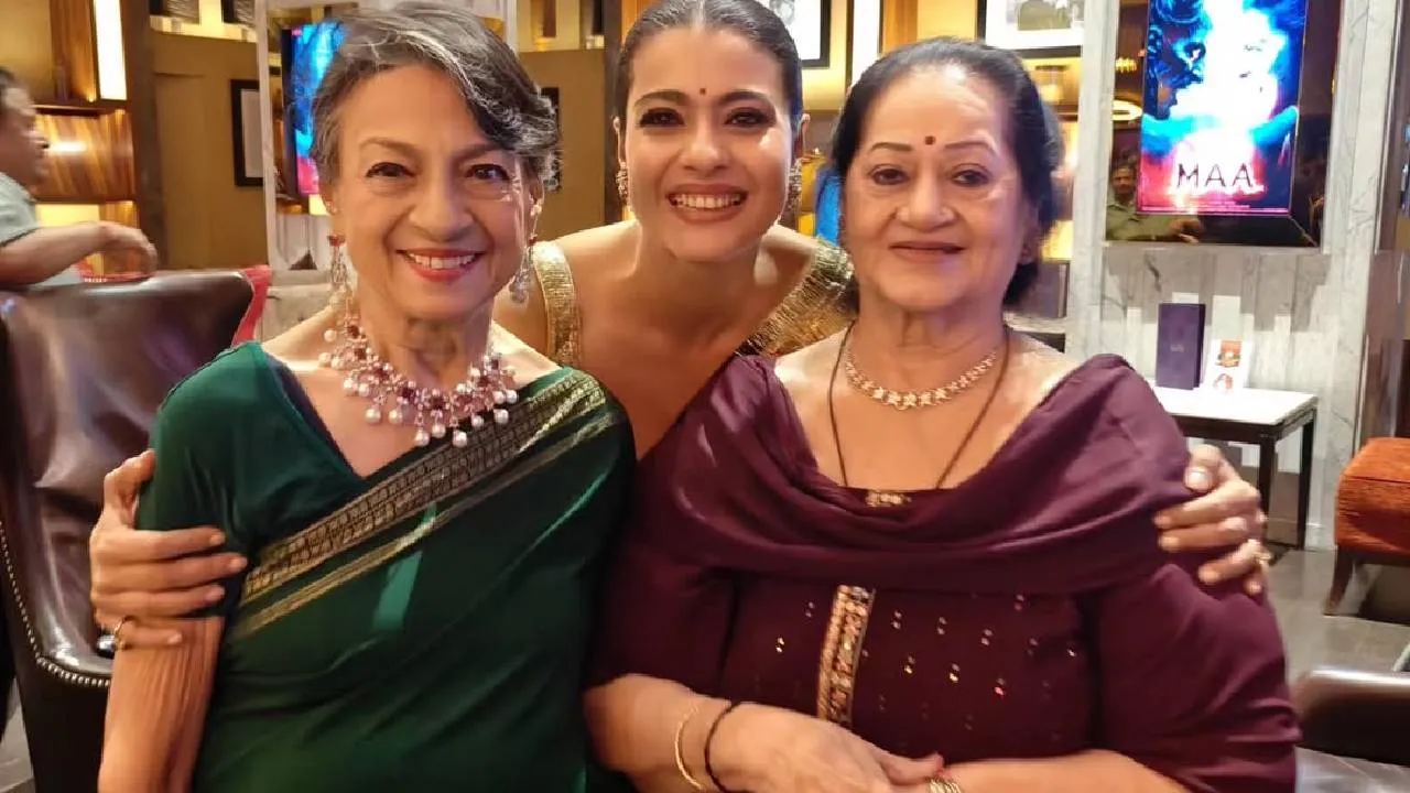 Kajol: ತಾಯಿ ತನುಜಾ, ಅತ್ತೆ ವೀಣಾ ದೇವಗನ್ ಜತೆ ಹೃದಯಸ್ಪರ್ಶಿ ಫೋಟೊ ಹಂಚಿಕೊಂಡ ನಟಿ ಕಾಜೋಲ್ - Image 1