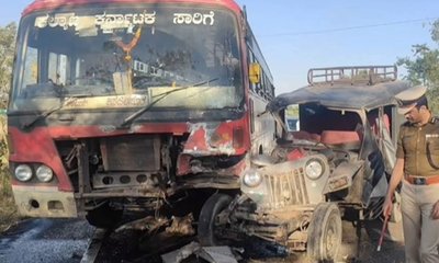 ಕಲಬುರಗಿಯಲ್ಲಿ ಭೀಕರ ಸರಣಿ ಅಪಘಾತ; ವೃದ್ಧ ದಂಪತಿ ಸೇರಿ ಮೂವರ ಸಾವು