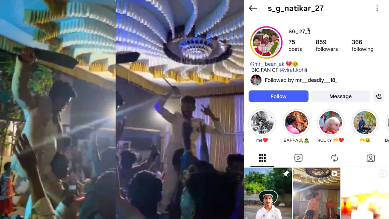 ಕಲಬುರಗಿಯಲ್ಲಿ ‘ಗನ್’ ಬೆನ್ನಲ್ಲೇ ಈಗ ‘ಮಾರಕಾಸ್ತ್ರ’ಗಳ ಅಬ್ಬರ: ಮದುವೆ ಮೆರವಣಿಗೆಯಲ್ಲಿ ಪುಂಡರ ನೃತ್ಯ!