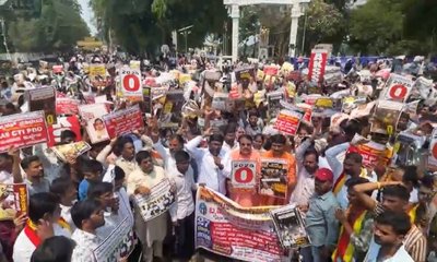 ಖಾಲಿ ಹುದ್ದೆಗಳ ಭರ್ತಿಗೆ ಆಗ್ರಹಿಸಿ ಕಲಬುರಗಿಯಲ್ಲಿ ಪ್ರತಿಭಟನೆ