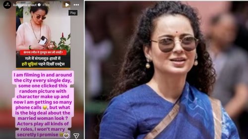 Kangana Ranaut reveals why she was wearing mangalsutra amid secret wedding rumours