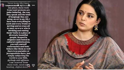 Kangana Ranaut claimed there was  too much ugliness   Gen Z protesters