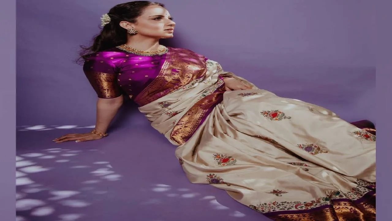 Star Saree Fashion 2026: ರೇಷ್ಮೆ ಸೀರೆಯಲ್ಲಿ ರಾಣಿಯಂತೆ ಕಂಗೊಳಿಸಿದ ಕಂಗನಾ - Image 4