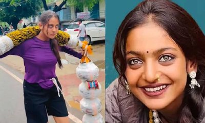 ಕುಂಭಮೇಳದ ಮೊನಲಿಸಾಳಂತೆ ಕನ್ವರ್ ಯಾತ್ರೆಯಲ್ಲಿ ಮಾನ್ಸಿ ಠಾಕೂರ್ ವೈರಲ್‌