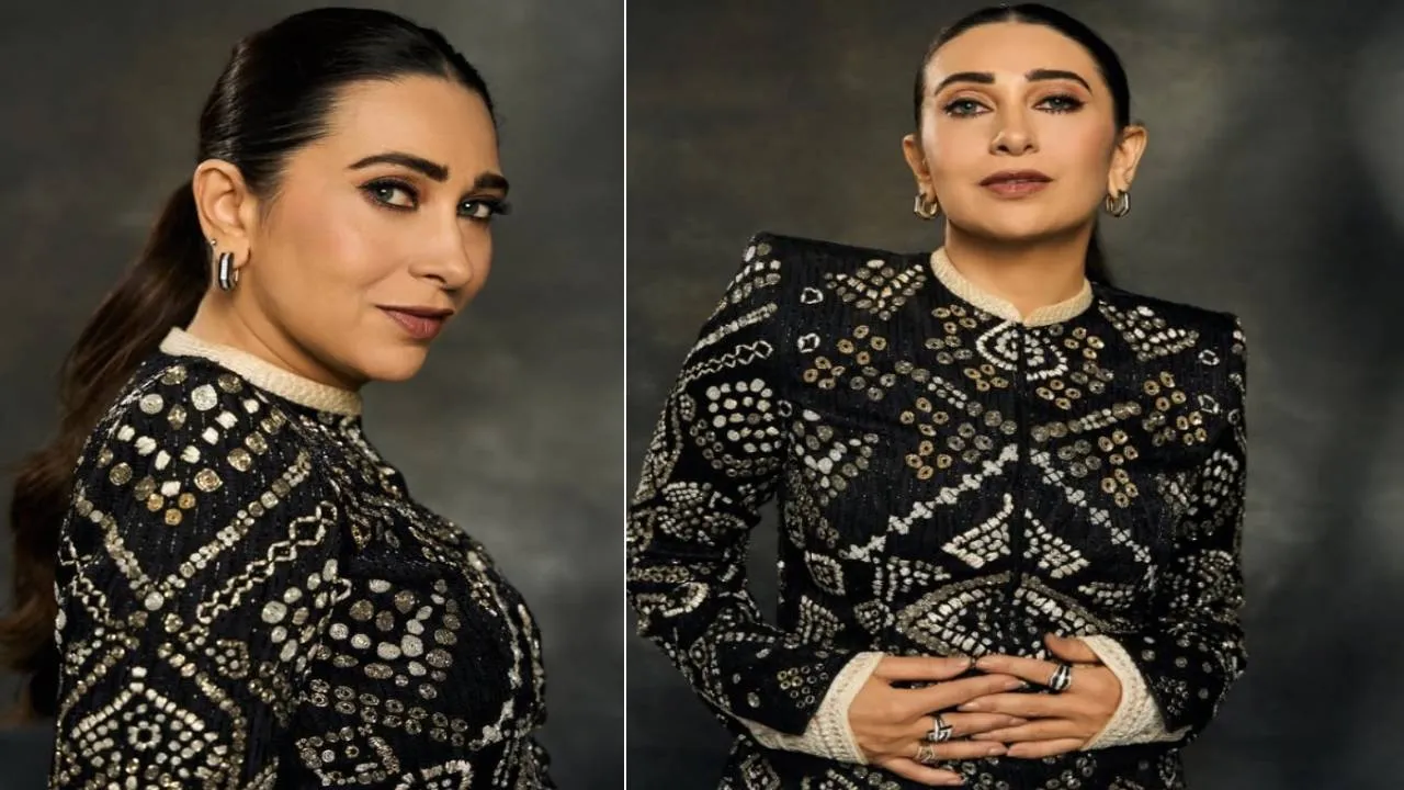 Star Fashion 2026: ಡಿಸೈನರ್‌ ಜಾಕೆಟ್‌ ಫ್ರಿಂಜ್‌ ಸ್ಕರ್ಟ್‌ನಲ್ಲಿ ಮಿನುಗಿದ ಕರೀಷ್ಮಾ ಕಪೂರ್‌ - Image 4