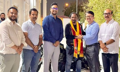 ಗೇಬ್ರಿಯಲ್ ಶರತ್‌ರನ್ನು ಗೌರವಿಸಿದ ಕರ್ನಾಟಕ ಸಂಘ ಕತಾರ್
