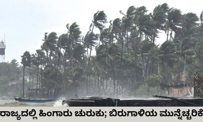 ನಾಳೆ ರಾಜ್ಯದ  3 ಜಿಲ್ಲೆಗಳಿಗೆ ಯೆಲ್ಲೂ ಅರ್ಲಟ್‌; ಬಿರುಗಾಳಿ ಸಾಧ್ಯತೆ
