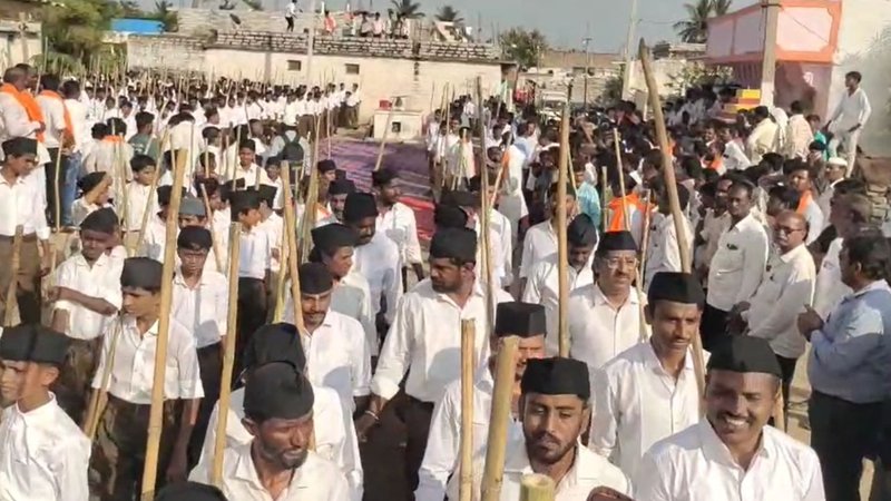 Kembhavi RSS Route march (1)