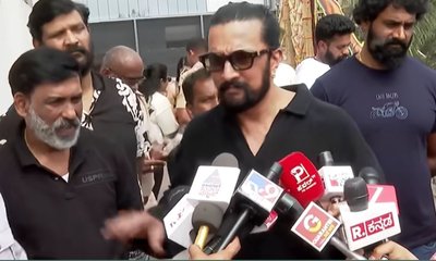 ವಿಜಯಲಕ್ಷ್ಮಿ ಬಗ್ಗೆ ಕೇಳಿದ ಪ್ರಶ್ನೆಗೆ ಸುದೀಪ್ ರಿಯಾಕ್ಷನ್ ಹೇಗಿತ್ತು?