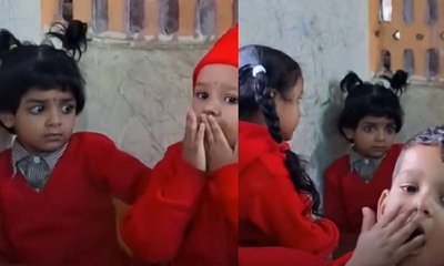 ಗಂಭೀರ ಚರ್ಚೆಯಲ್ಲಿ ಮಕ್ಕಳು: ಕ್ಯೂಟ್ ಎಕ್ಸ್ ಪ್ರೆಶನ್ ಗೆ ನೆಟ್ಟಿಗರು ಫಿದಾ!