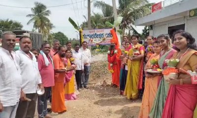 ಕೊರಟಗೆರೆಯಲ್ಲಿ ಗಂಗಾಧರೇಶ್ವರ ನಗರದ ನಾಮಫಲಕ ಅನಾವರಣ