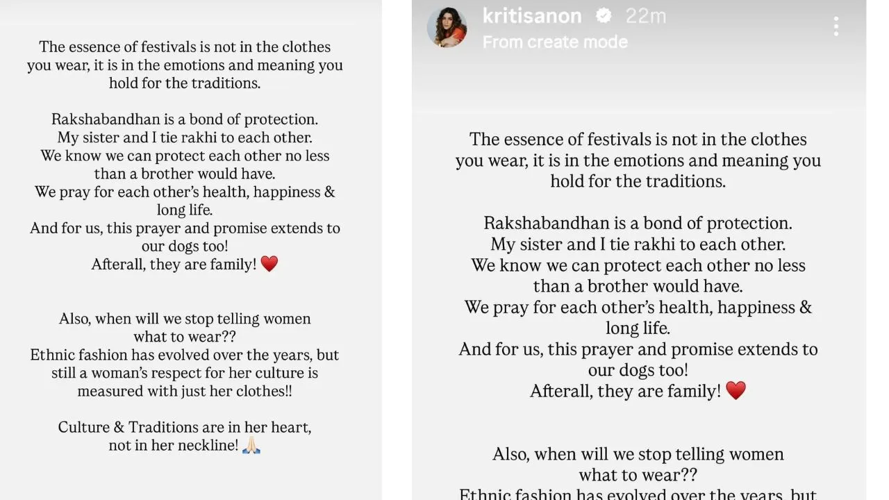 Kriti Sanon reacts to backlash over outfit
