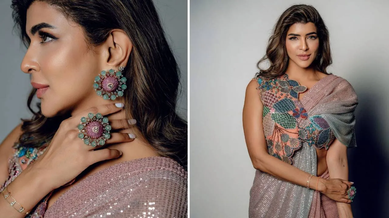 Star Saree Fashion 2025: ಶಿಮ್ಮರ್‌ ಸೀರೆಯಲ್ಲಿ ಮಿಂಚಿದ ನಟಿ ಲಕ್ಷ್ಮಿ ಮಂಚು - Image 2