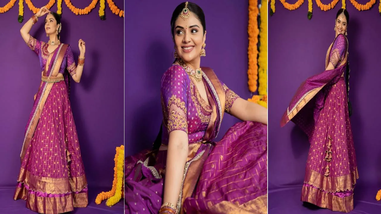 Langa-Davani Fashion 2026: ಫೆಸ್ಟೀವ್‌ ಸೀಸನ್‌ನಲ್ಲಿ ಟ್ರೆಂಡಿಯಾದ ಶ್ರೀಮುಖಿಯ ಲೇಯರ್ಡ್ ಲಂಗ-ದಾವಣಿ