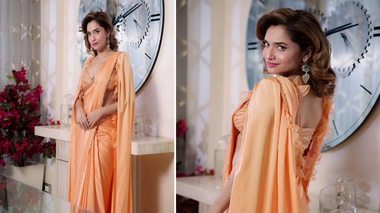 Saree Fashion 2026: ಕೇಪ್‌ ಡಿಸೈನ್‌ನ ಸಾದಾ ಸೀರೆಯ ಸ್ಟೈಲಿಂಗ್‌ಗೆ ಇಲ್ಲಿವೆ ಐಡಿಯಾ - Image 3